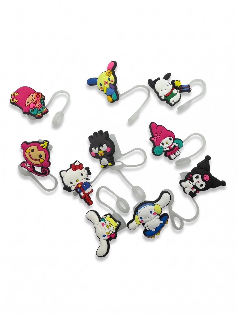 Hello Kitty and Friends Straw Topper Covers Bundle – Set of 10
